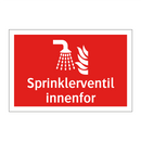 Sprinklerventil innenfor