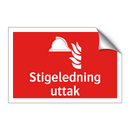 Stigeledning uttak