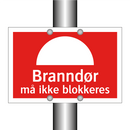 Branndør må ikke blokkeres