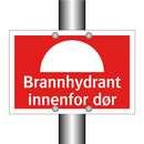 Brannhydrant innenfor dør