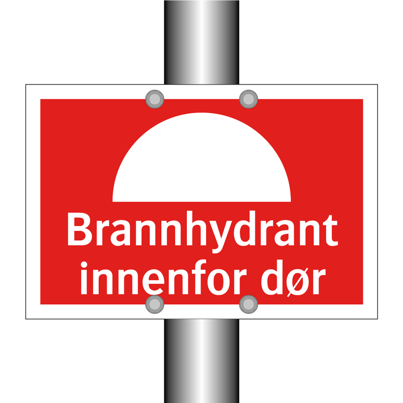 Brannhydrant innenfor dør