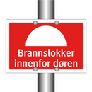 Brannslokker innenfor døren
