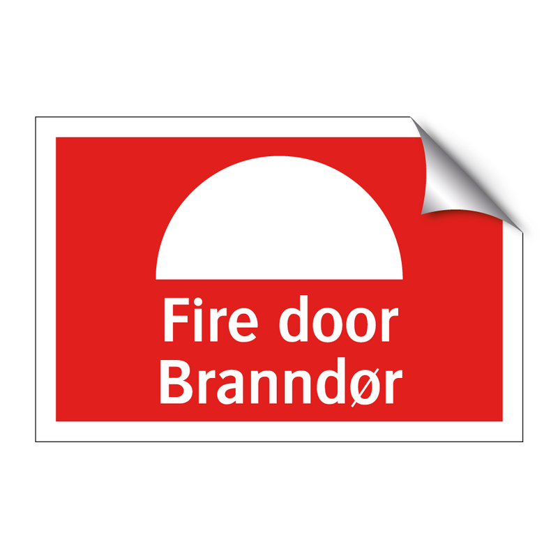 Fire door Branndør