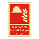 Lagerrom for brannslukkingsutstyr