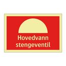 Hovedvann stengeventil