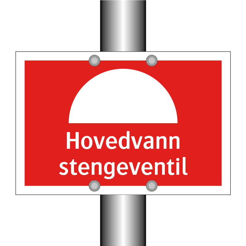 Hovedvann stengeventil