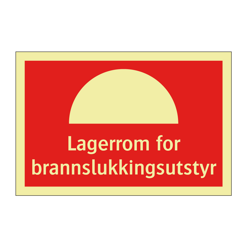 Lagerrom for brannslukkingsutstyr