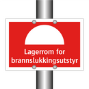 Lagerrom for brannslukkingsutstyr