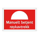 Manuelt betjent røykavtrekk