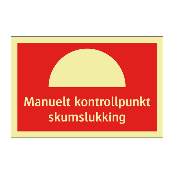 Manuelt kontrollpunkt skumslukking