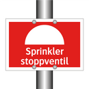 Sprinkler stoppventil