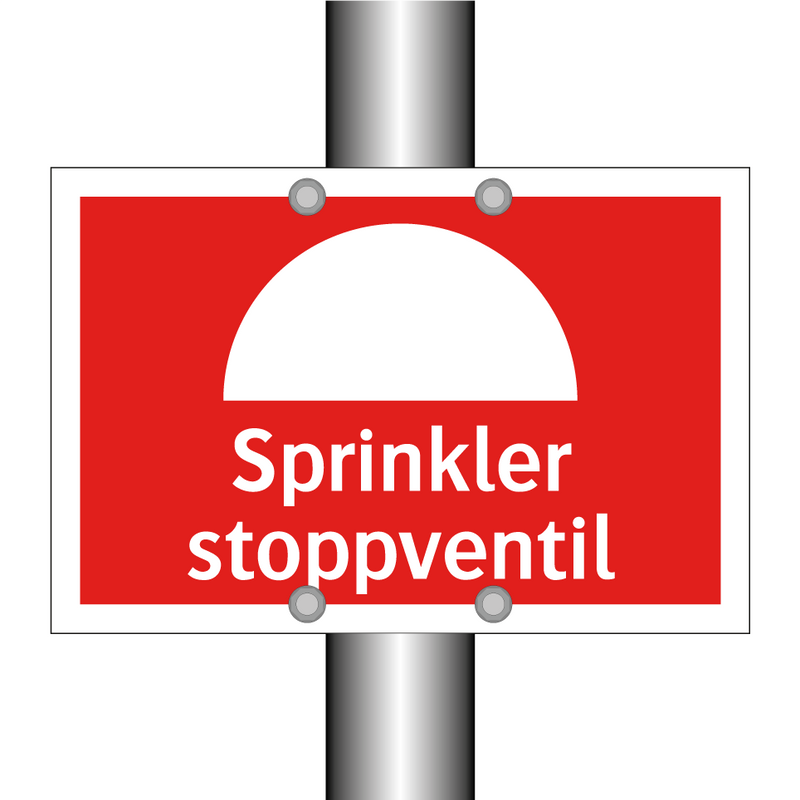 Sprinkler stoppventil