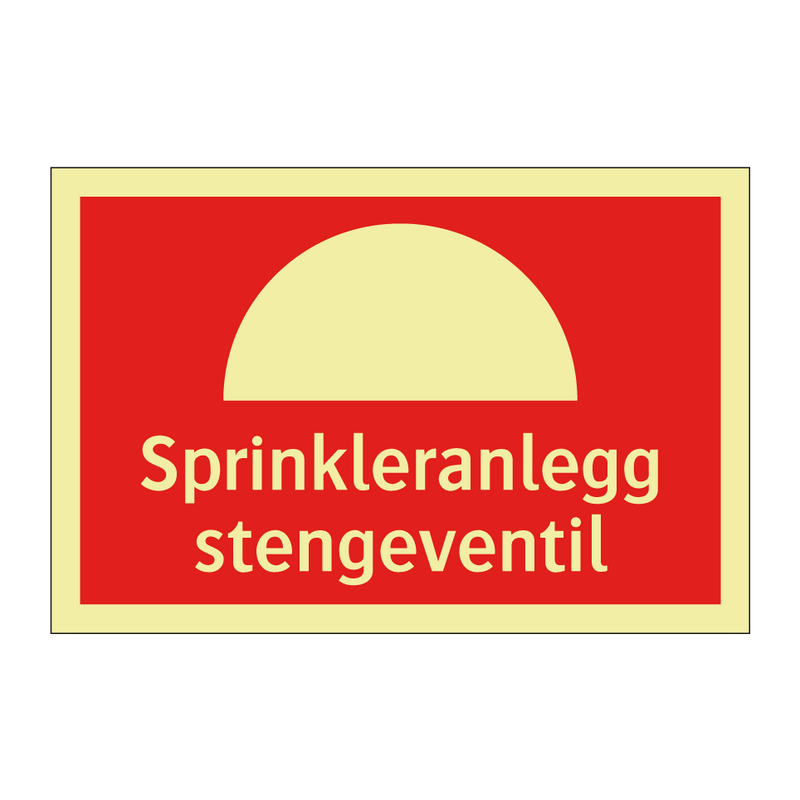 Sprinkleranlegg stengeventil