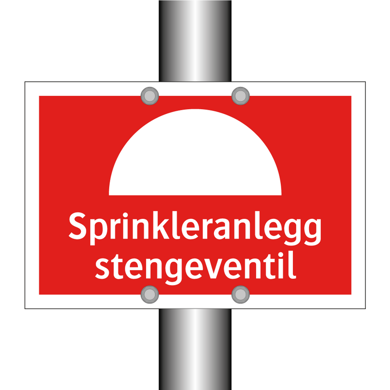 Sprinkleranlegg stengeventil