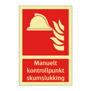 Manuelt kontrollpunkt skumslukking