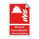 Manuelt kontrollpunkt skumslukking