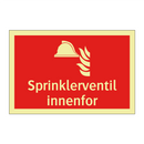 Sprinklerventil innenfor