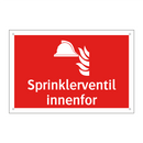 Sprinklerventil innenfor