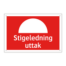 Stigeledning uttak