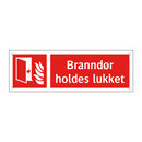 Branndør holdes lukket