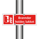 Branndør holdes lukket