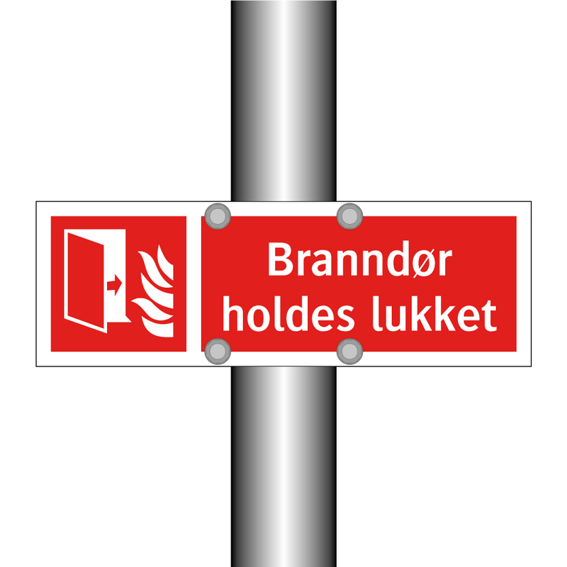 Branndør holdes lukket & Branndør holdes lukket & Branndør holdes lukket