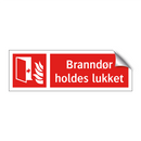 Branndør holdes lukket