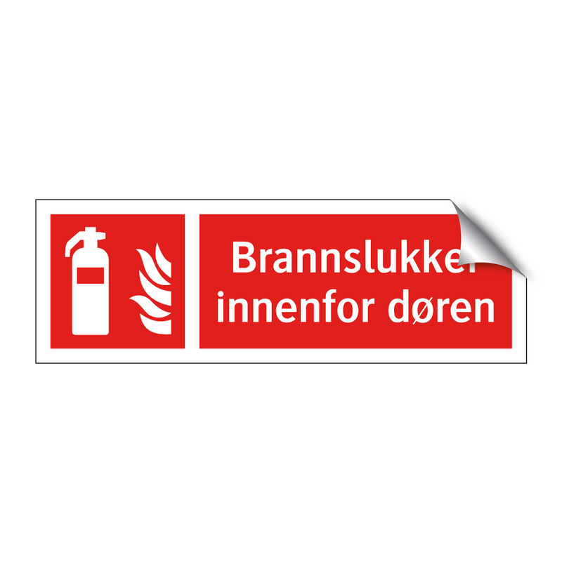 Brannslukker innenfor døren & Brannslukker innenfor døren & Brannslukker innenfor døren