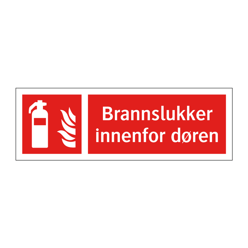 Brannslukker innenfor døren & Brannslukker innenfor døren & Brannslukker innenfor døren