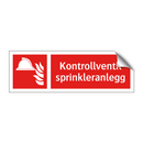 Kontrollventil sprinkleranlegg