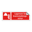 Lagerrom for brannslukkingsutstyr