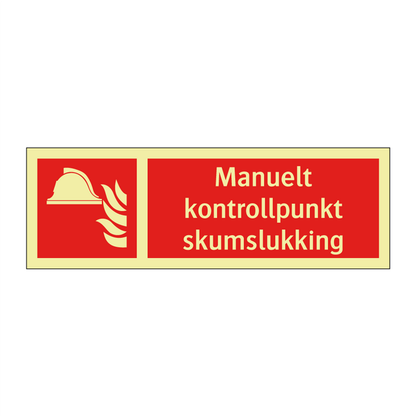 Manuelt kontrollpunkt skumslukking & Manuelt kontrollpunkt skumslukking