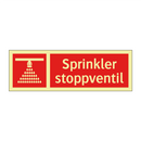 Sprinkler stoppventil