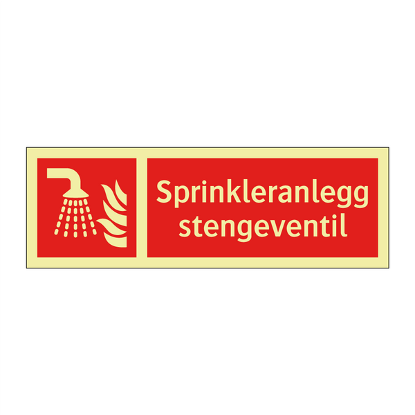 Sprinkleranlegg stengeventil