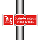 Sprinkleranlegg stengeventil