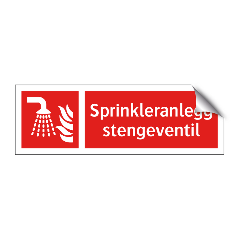 Sprinkleranlegg stengeventil