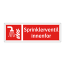 Sprinklerventil innenfor