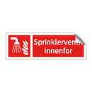 Sprinklerventil innenfor