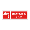 Stigeledning uttak