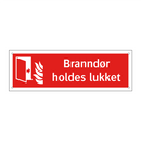 Branndør holdes lukket