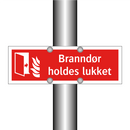 Branndør holdes lukket