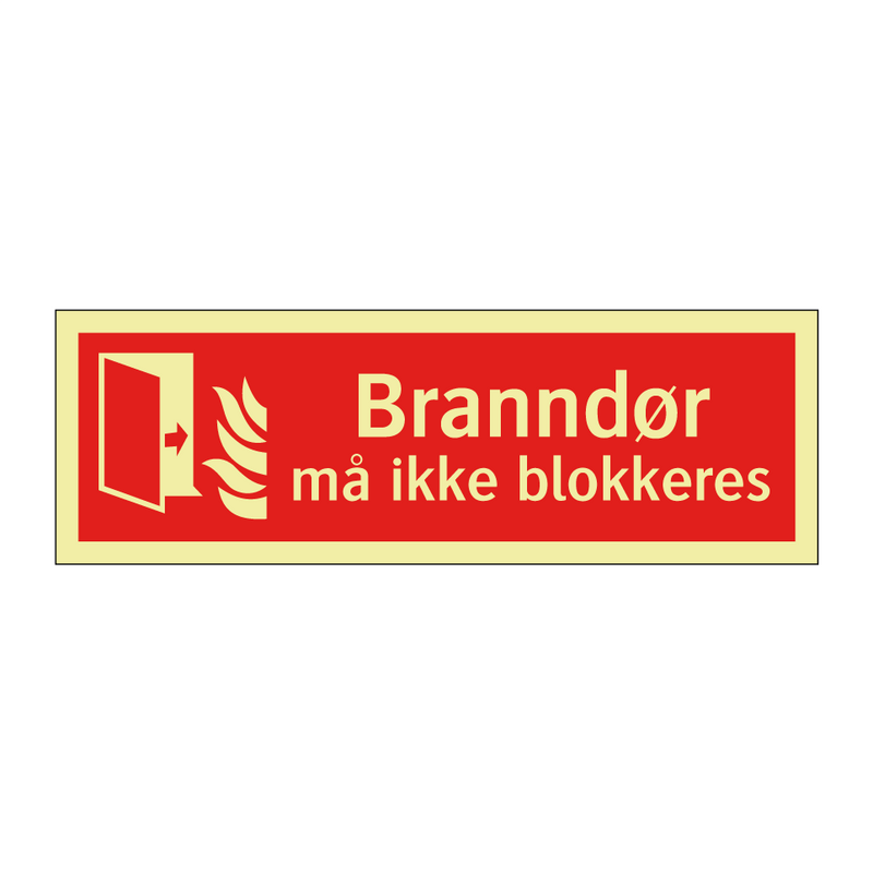 Branndør må ikke blokkeres