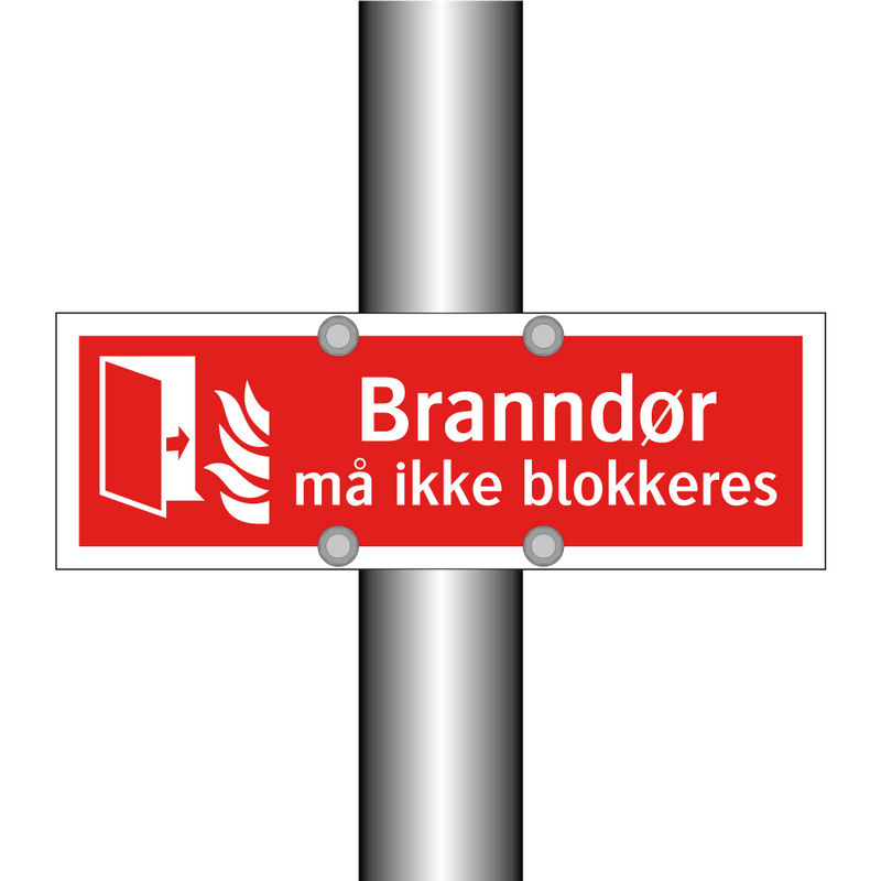 Branndør må ikke blokkeres
