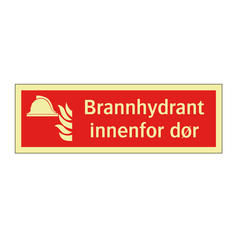 Brannhydrant innenfor dør
