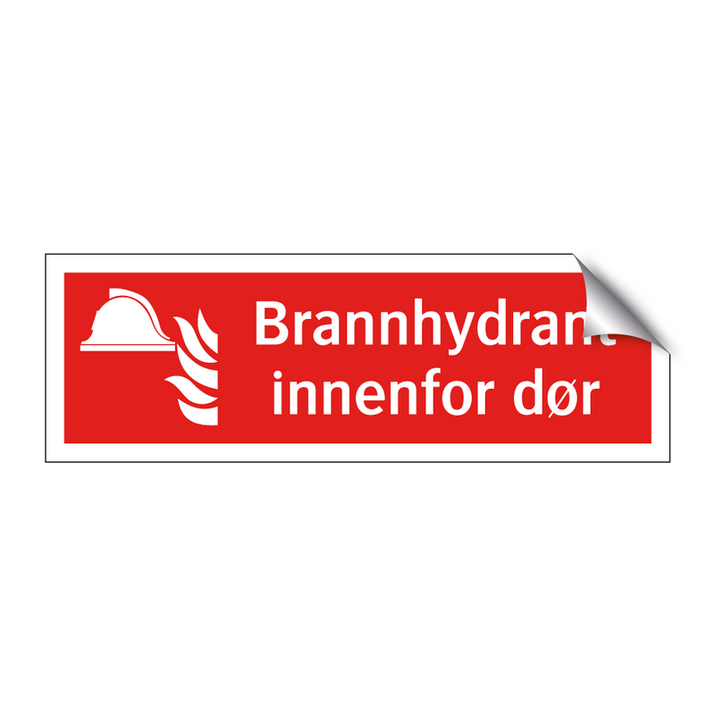 Brannhydrant innenfor dør