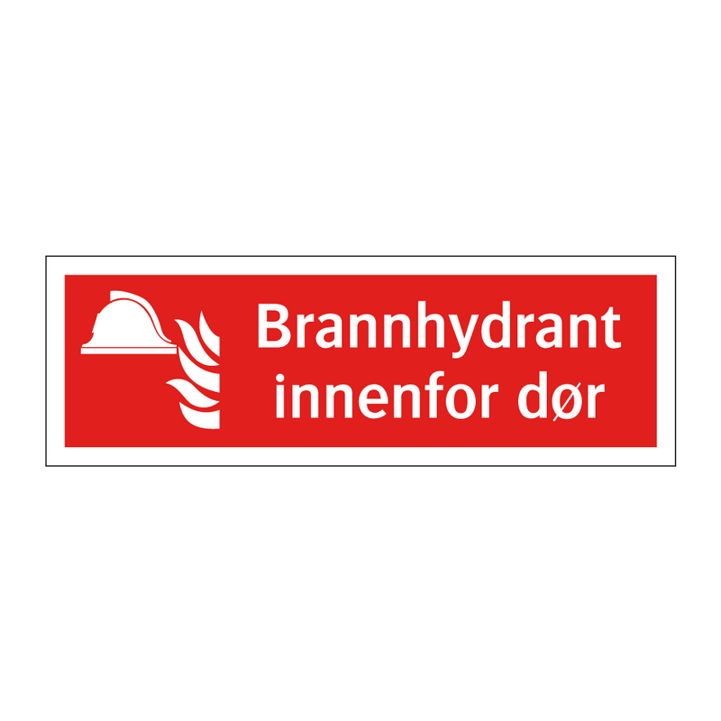 Brannhydrant innenfor dør
