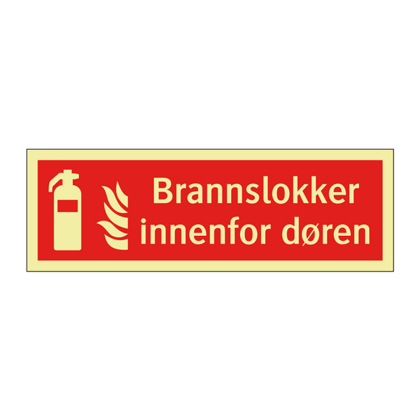 Brannslokker innenfor døren & Brannslokker innenfor døren & Brannslokker innenfor døren