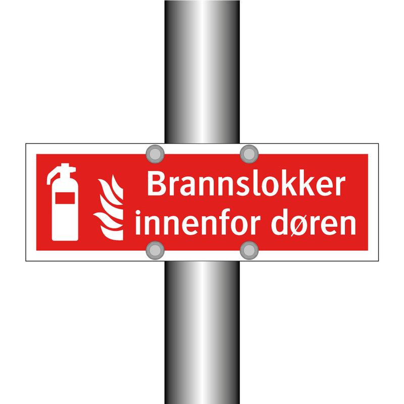 Brannslokker innenfor døren