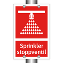 Sprinkler stoppventil