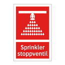 Sprinkler stoppventil